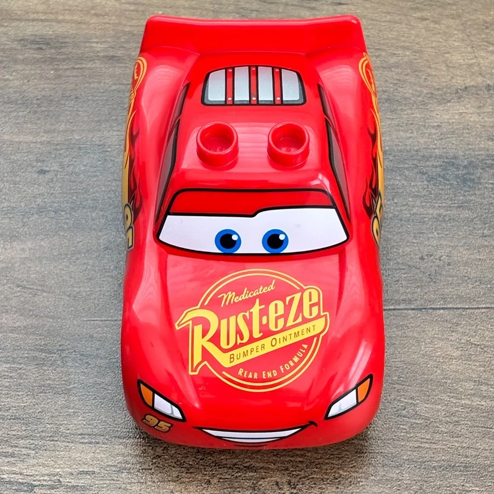 DISNEY Pixar Lego Duplo LIGHTNING MCQUEEN Red Toy #95 Cars Movie 10996 2012 EUC